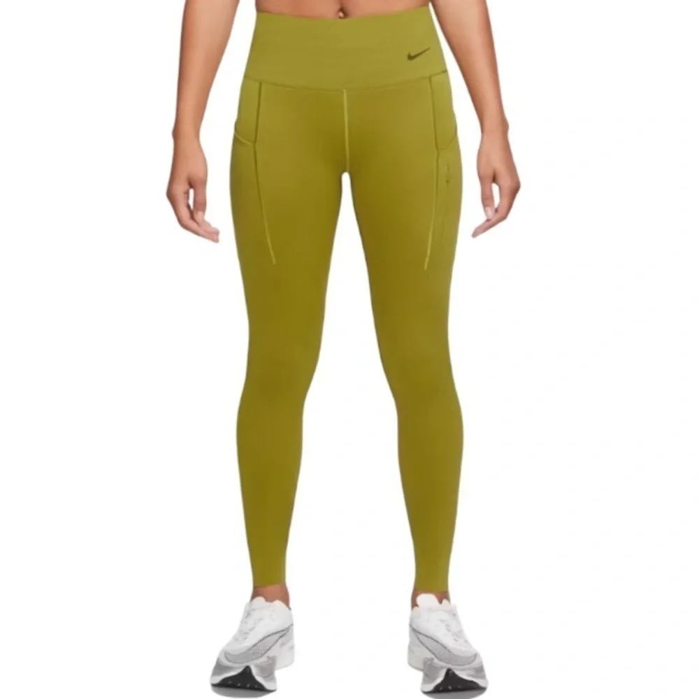 Nike Dri Fit Running Tight NWT High Rise Legging Women’s Green Chartreuse
